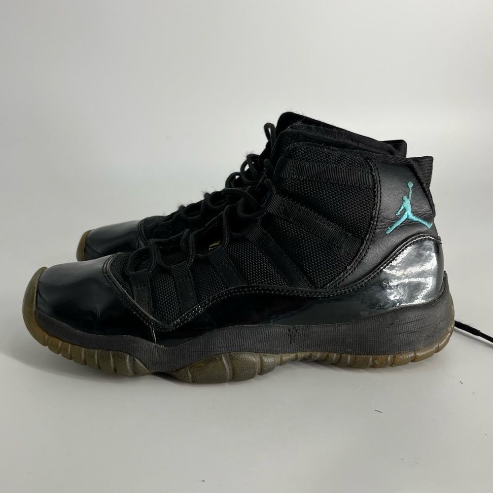 Nike Air Jordan Retro 11 Gamma Youth US 5Y Black Blue High-Top Athletic Sneakers